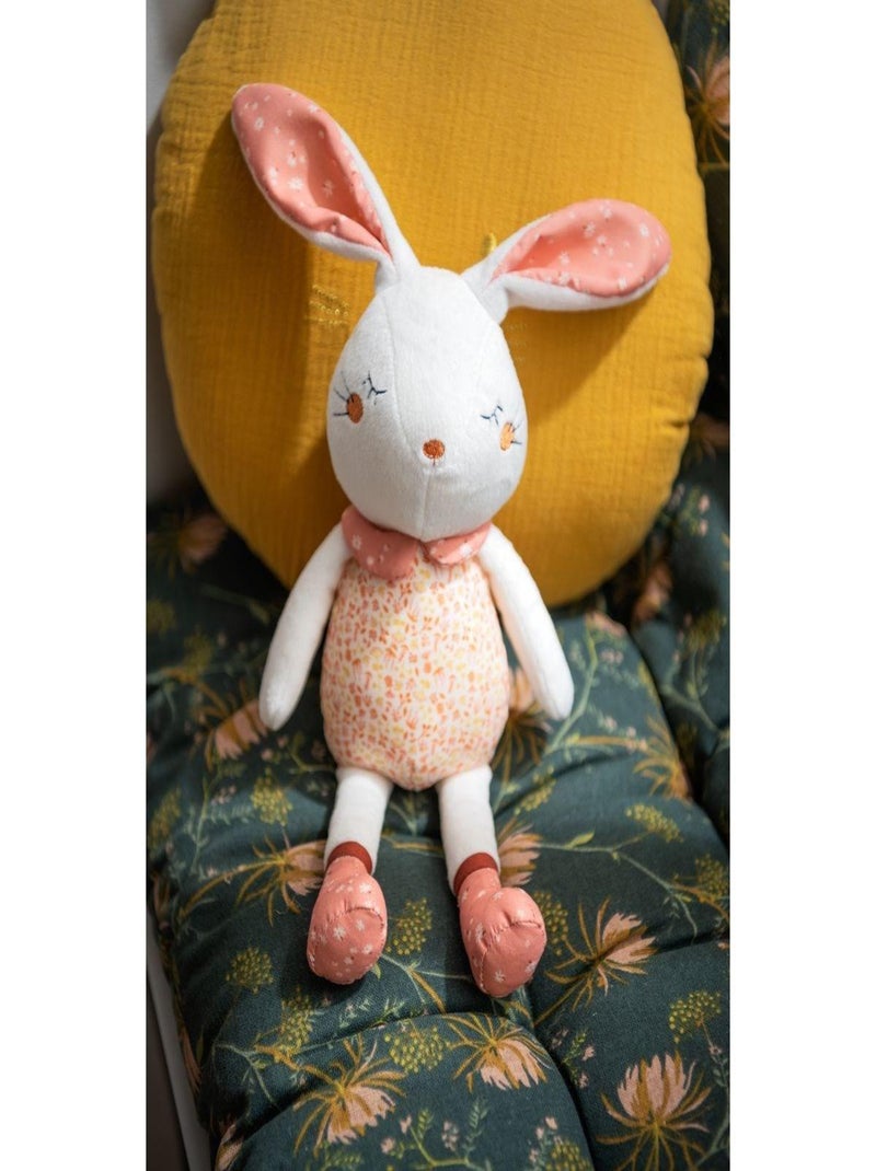 Doudou en velours - SAUTHON Blanc Beige Blanc - Kiabi
