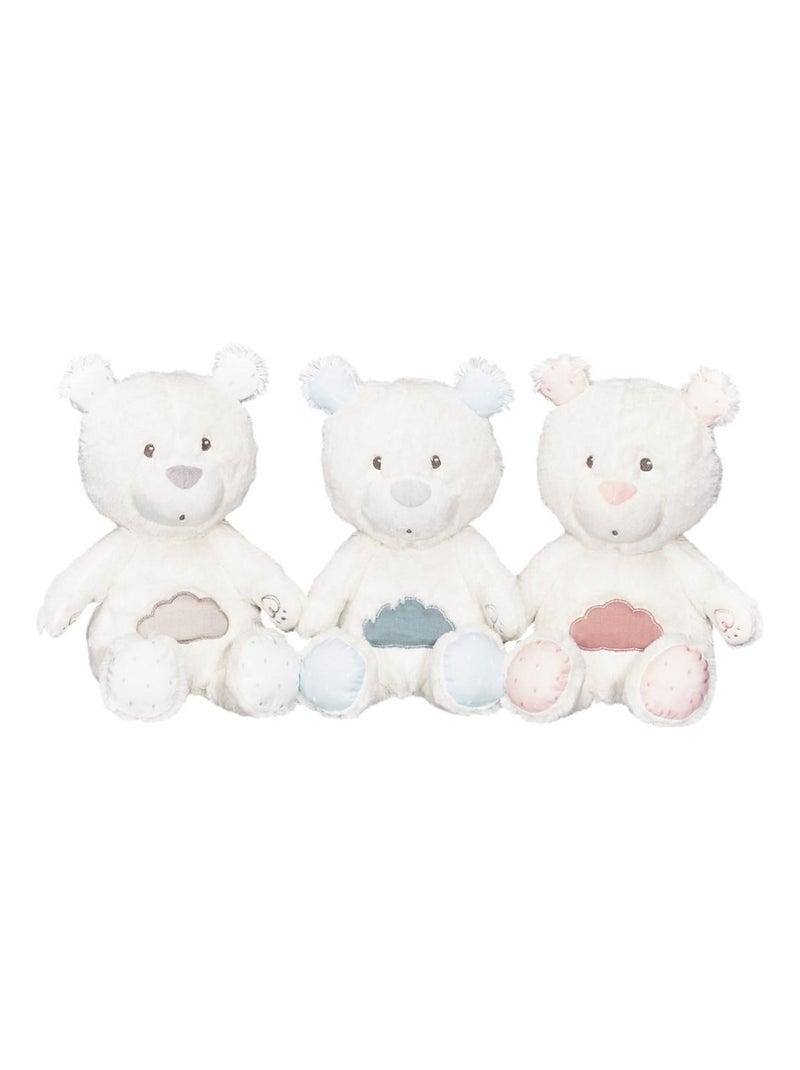 Doudou en velours - SAUTHON Blanc Gris - Kiabi