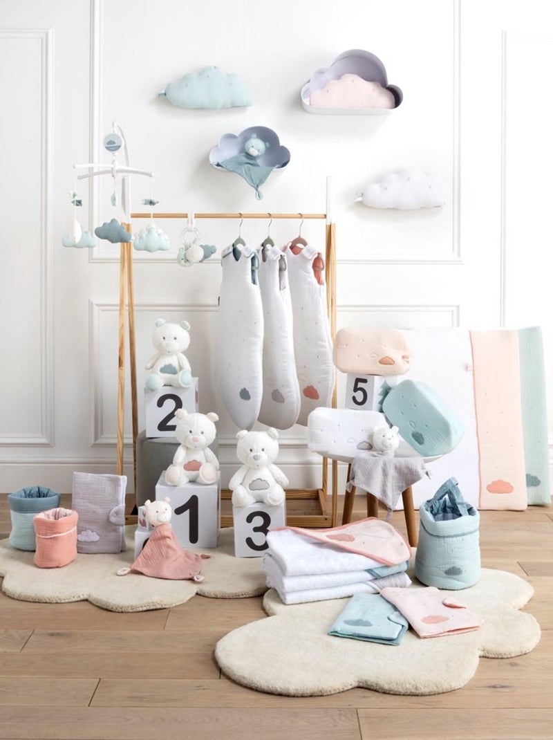 Doudou en velours - SAUTHON Blanc Gris - Kiabi