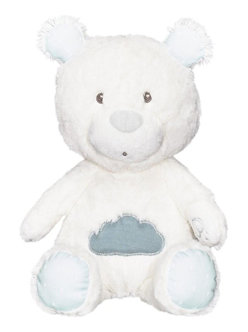 Doudou en velours blanc - SAUTHON Blanc Bleu - Kiabi