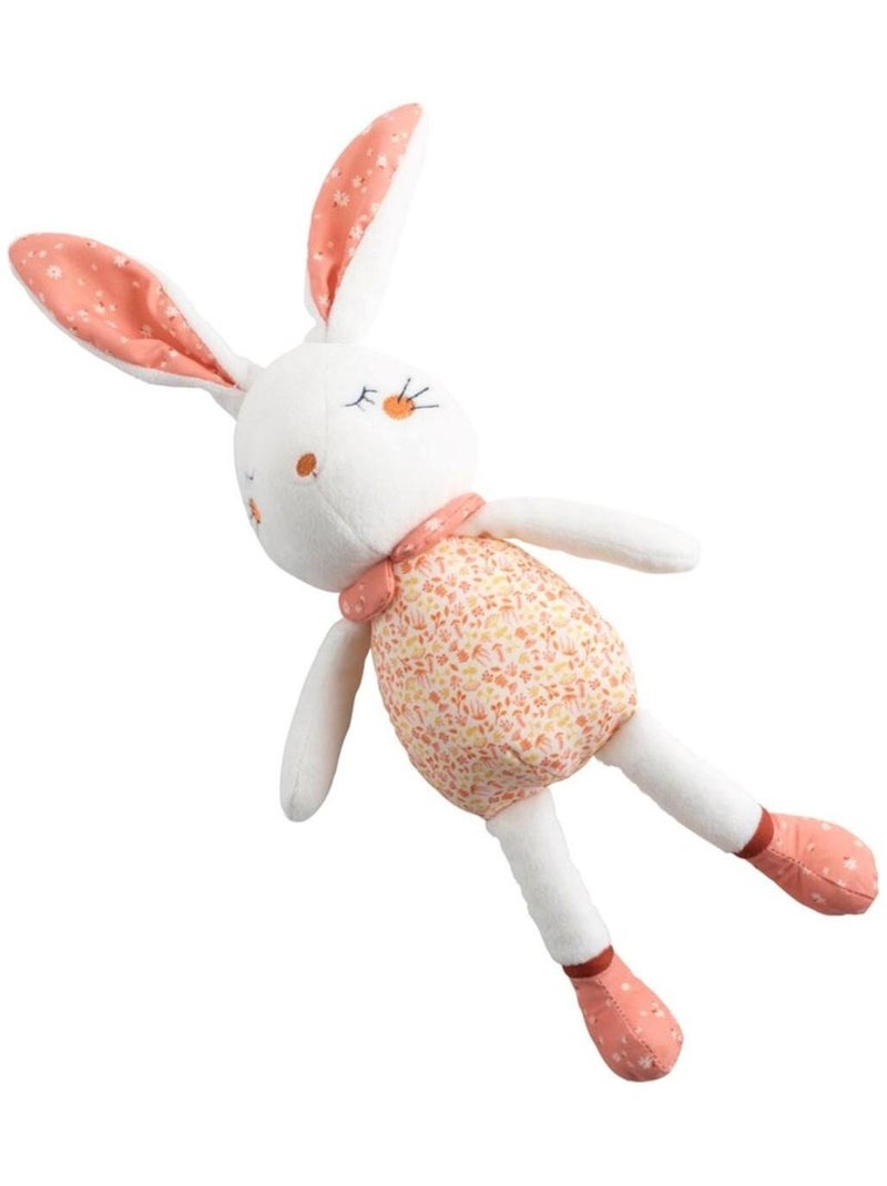 Doudou en velours Blanc Beige Blanc - Kiabi