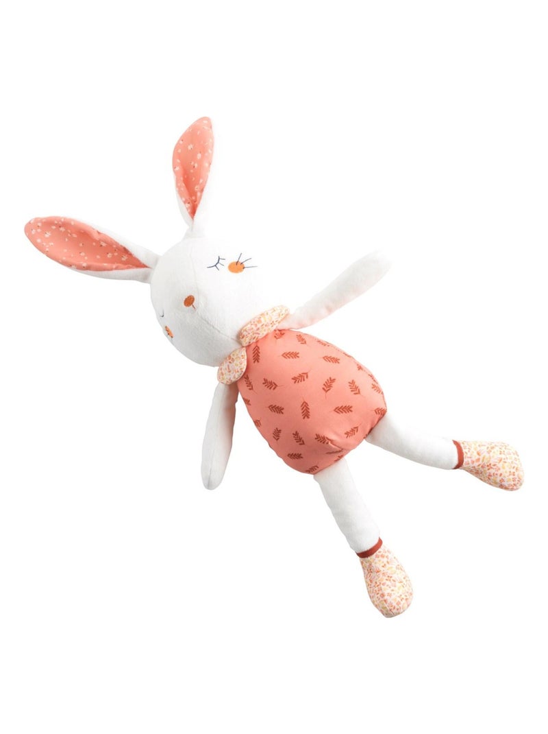 Doudou en velours Blanc Rose - Kiabi