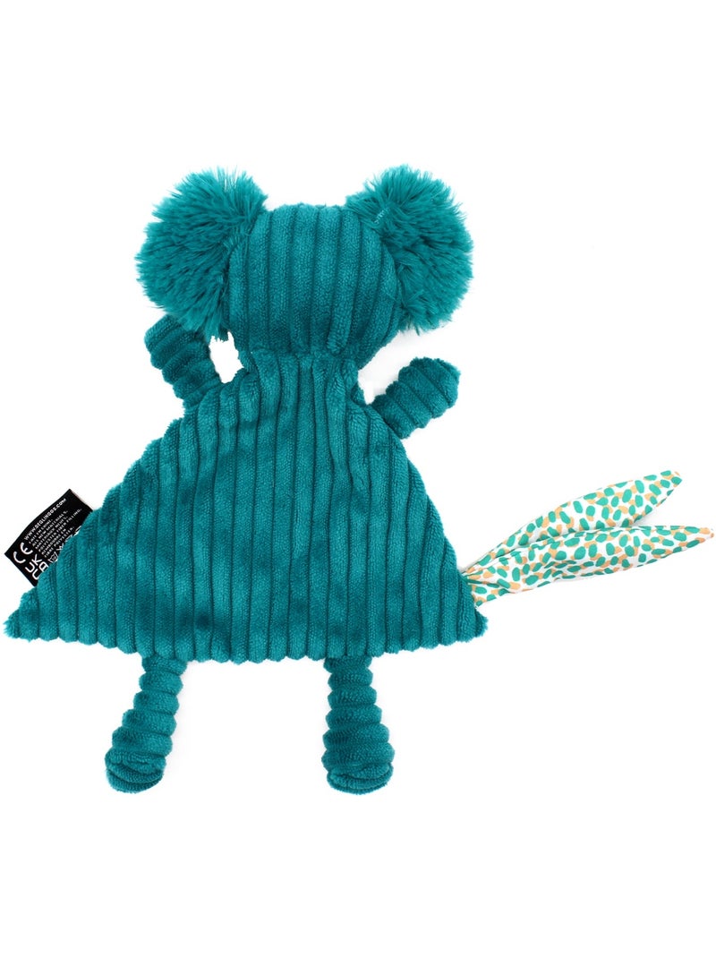 Doudou en velours côtelé Bleu - Kiabi