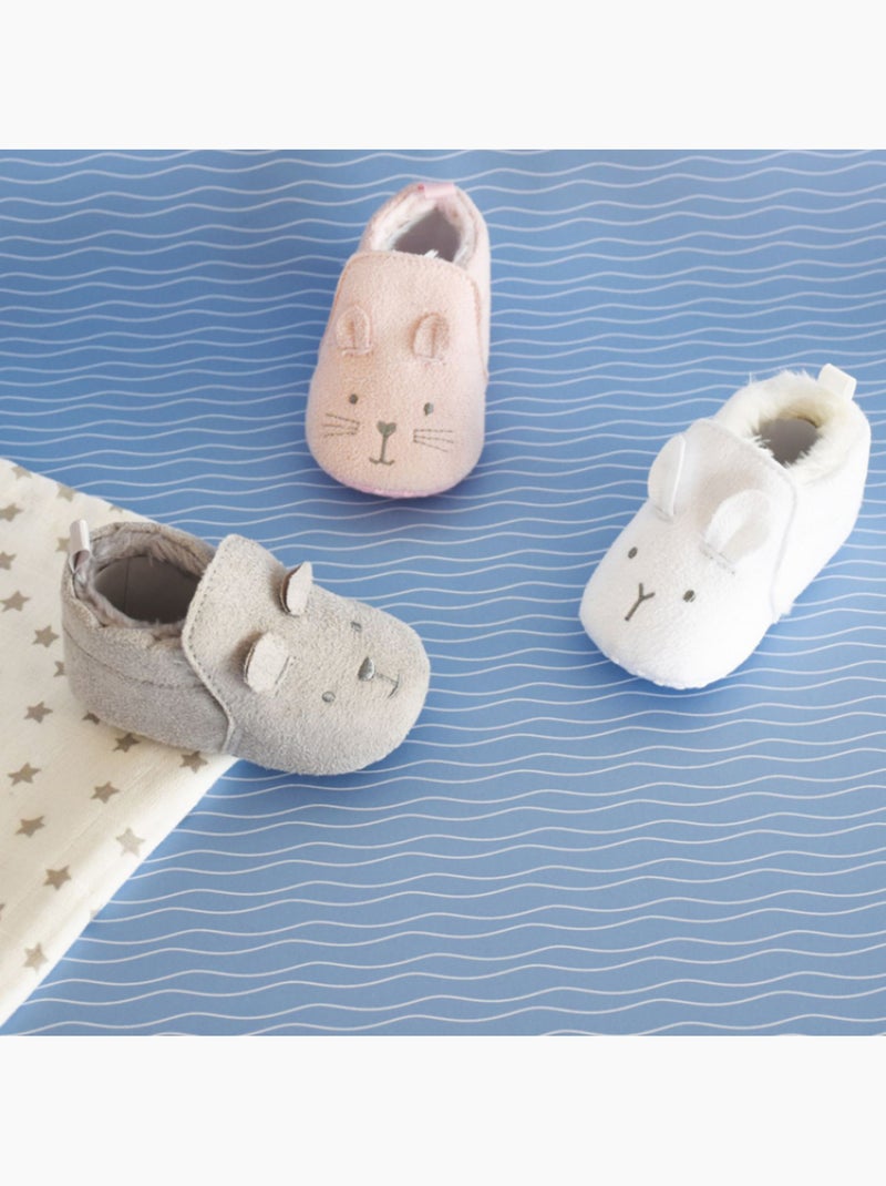 Doudou et Compagnie - Chaussons bébé Gris - Kiabi