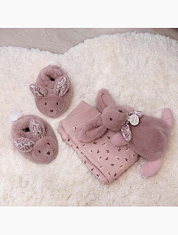 Doudou et Compagnie - Coffret Chaussons et Doudou