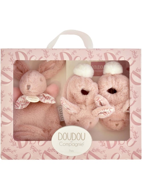 Doudou et Compagnie - Coffret Chaussons et Doudou - Kiabi