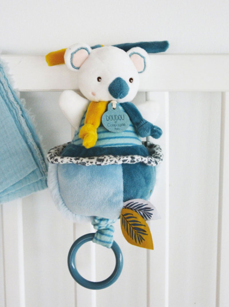 Doudou et Compagnie - Coffret peluche musicale Bleu - Kiabi