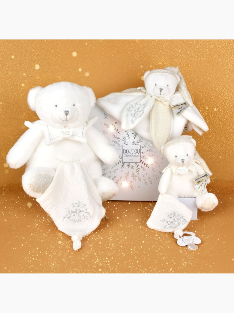 Doudou et Compagnie - Peluche attache-sucette Blanc - Kiabi
