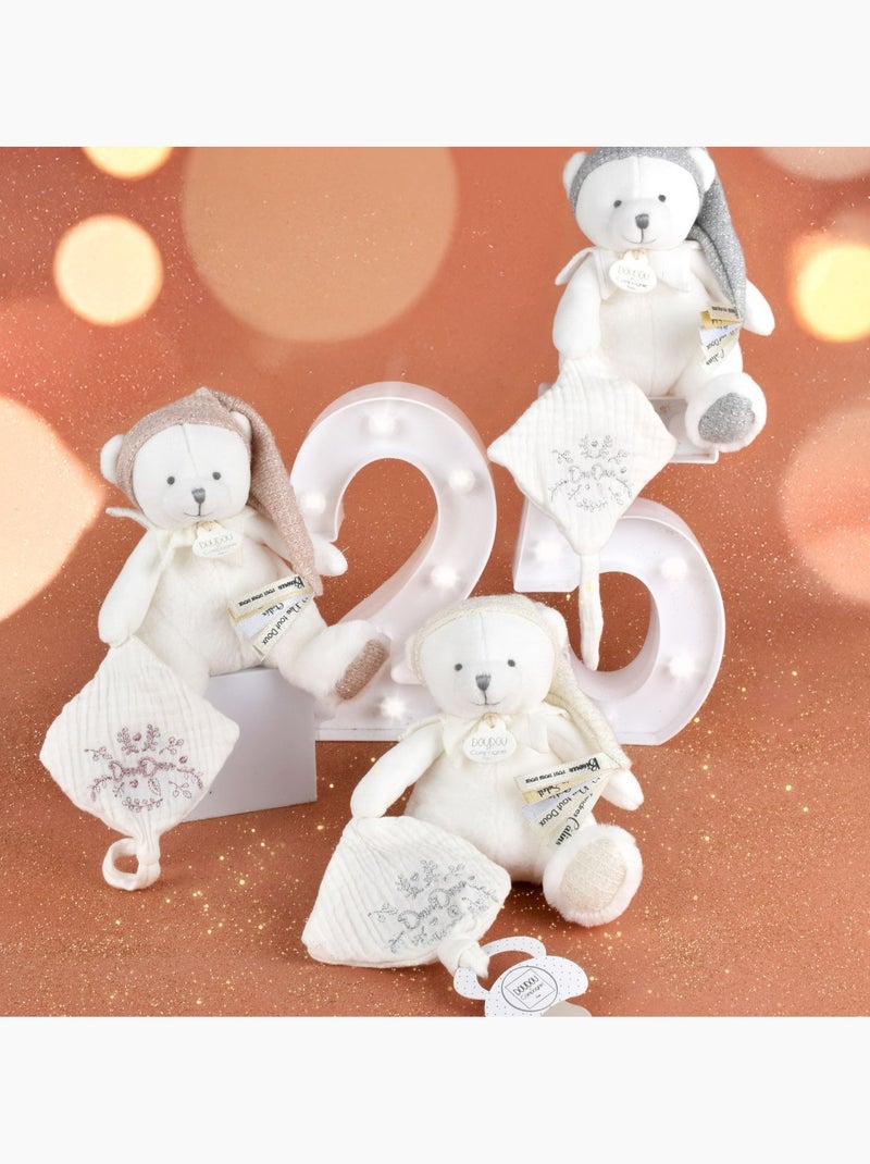 Doudou et Compagnie - Peluche attache-sucette Blanc - Kiabi