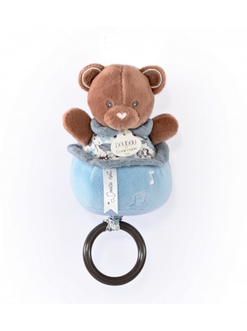 Doudou et Compagnie - Peluche musicale Bleu - Kiabi