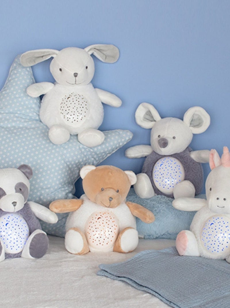 Doudou et Compagnie - Peluche veilleuse musicale Marron - Kiabi