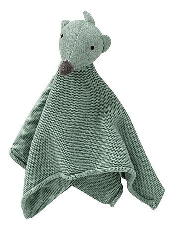 Doudou Hérisson Vert en Coton Bio