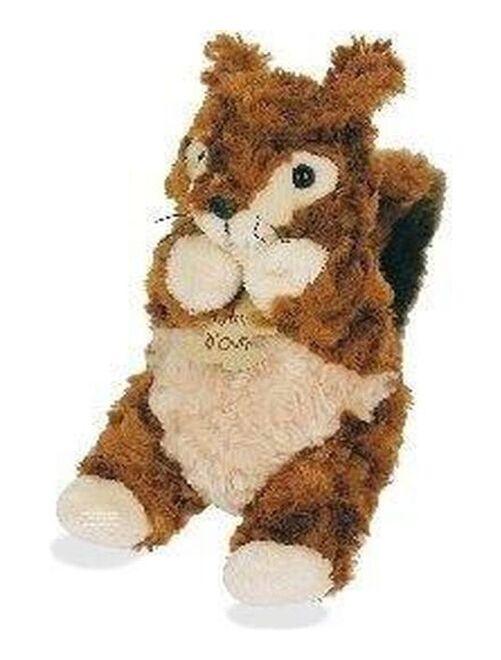Doudou Histoire d'ours ecureuil marron 20cms les fripouilles HO1390 - Kiabi
