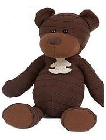 Doudou Histoire d'ours ours marron chocolat couture 27cms HO1070 - Kiabi