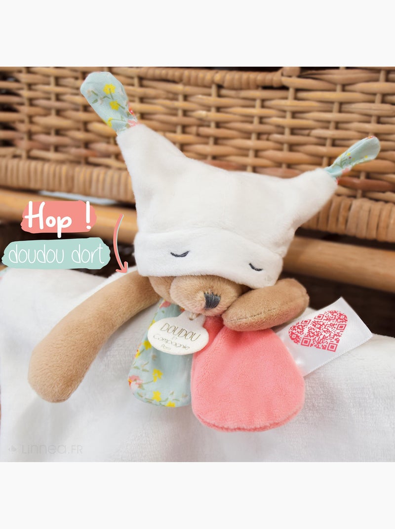 Doudou histoire polyester collection LES PETITS FUTÉS Blanc - Kiabi