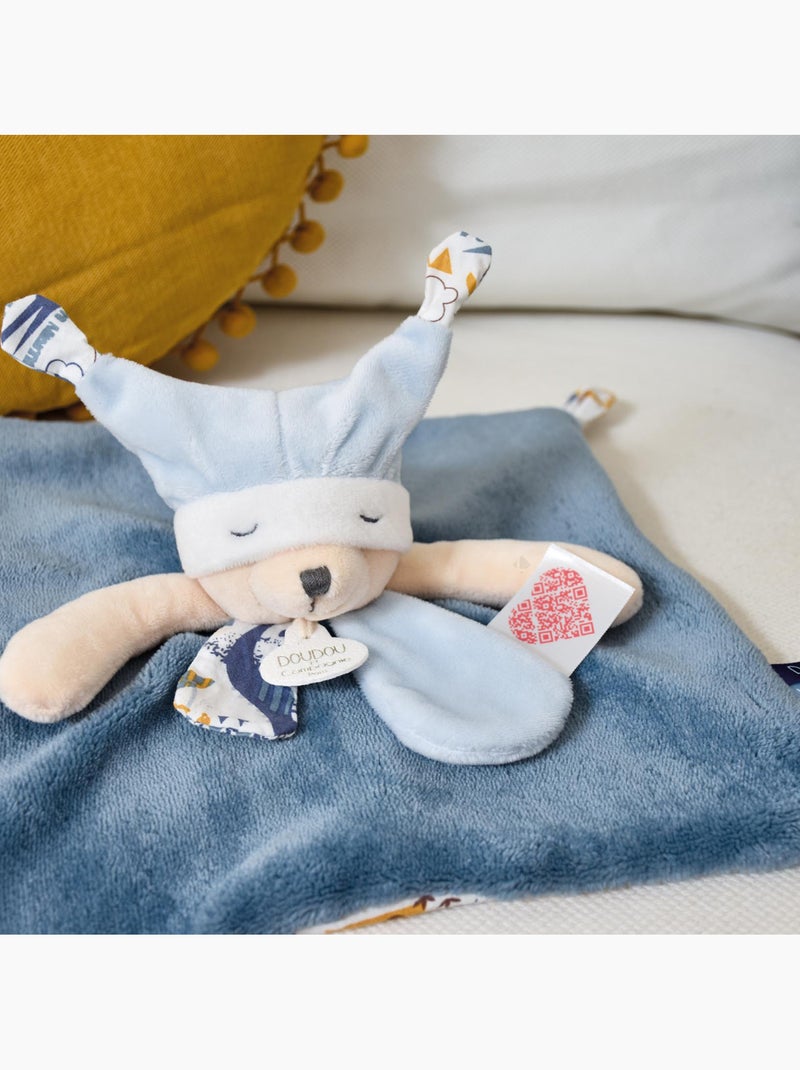 Doudou histoire polyester collection LES PETITS FUTÉS Bleu - Kiabi