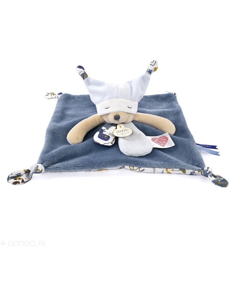 Doudou histoire polyester collection LES PETITS FUTÉS Bleu - Kiabi