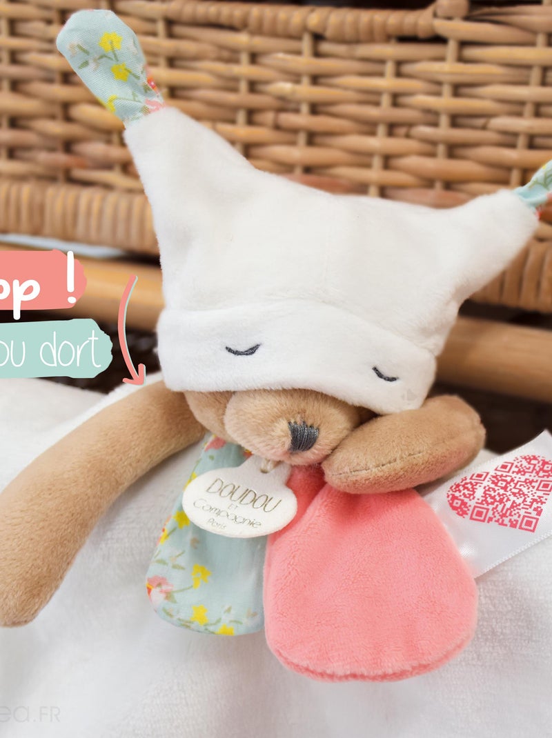 Doudou histoire polyester collection LES PETITS FUTÉS Gris taupe - Kiabi