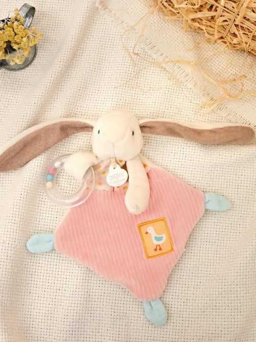 Doudou hochet lapin Ciboulette polyester collection DANS MON JARDIN - Kiabi