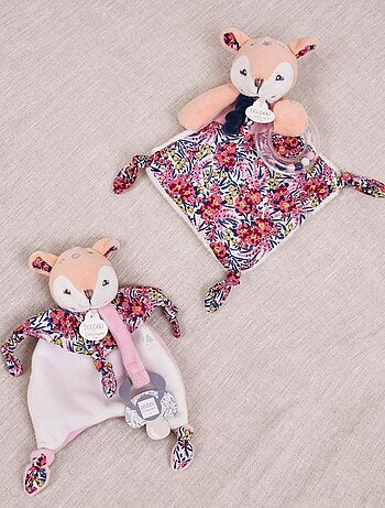 Doudou hochet polyester collection BOH'AIME Faon