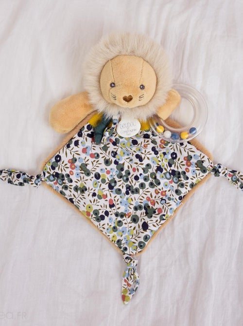 Doudou hochet polyester collection BOH'AIME Lion - Kiabi