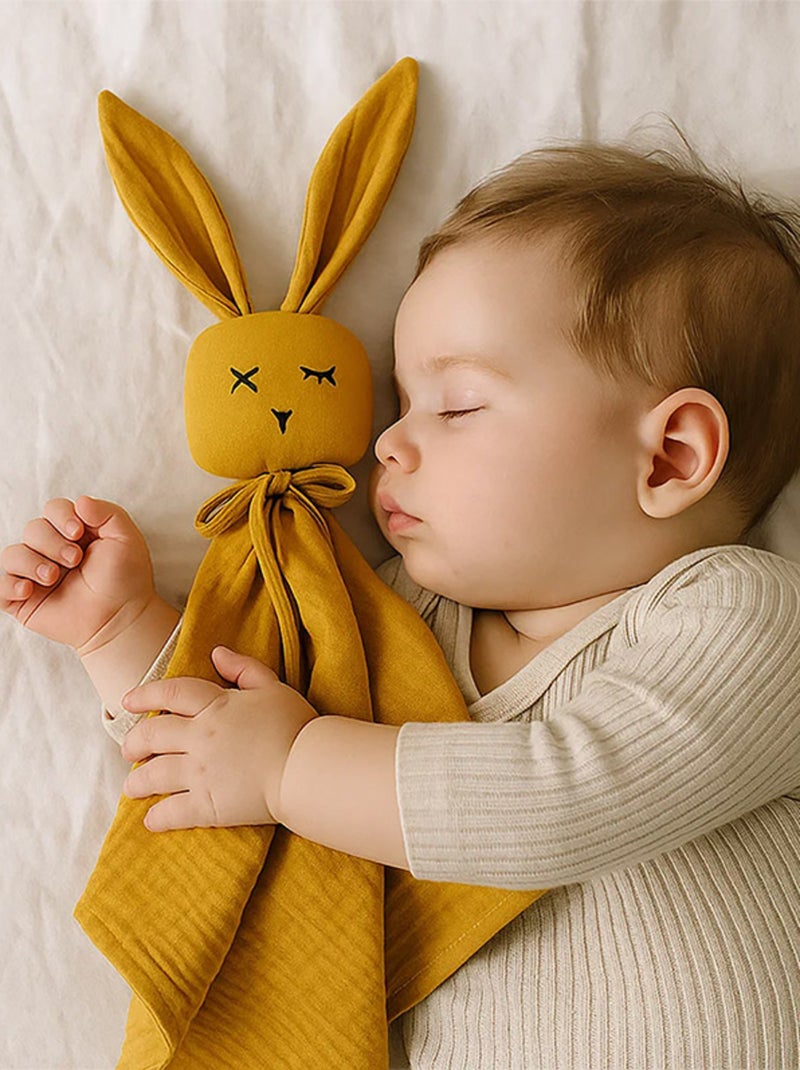Doudou Lange en Coton Bio Honey Beige - Kiabi