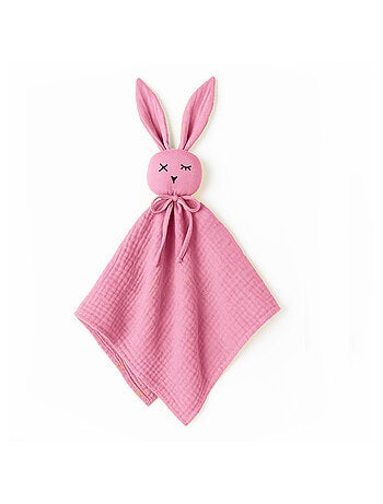 Doudou Lange en Coton Bio Rose