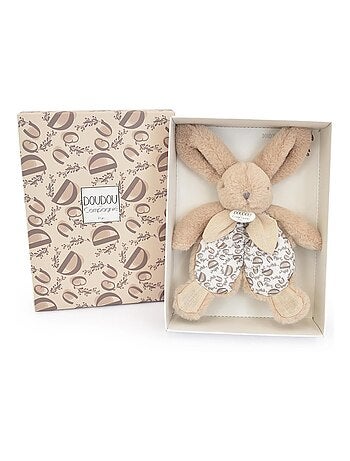 Doudou lapin beige sable 18 cm