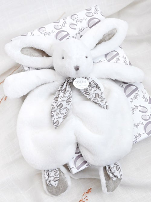 Doudou lapin blanc 29 cm - Kiabi