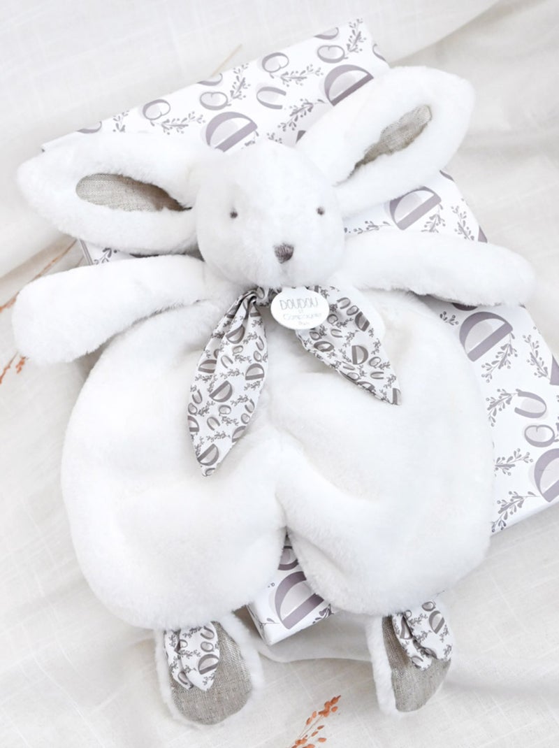 Doudou lapin blanc 29 cm Blanc - Kiabi