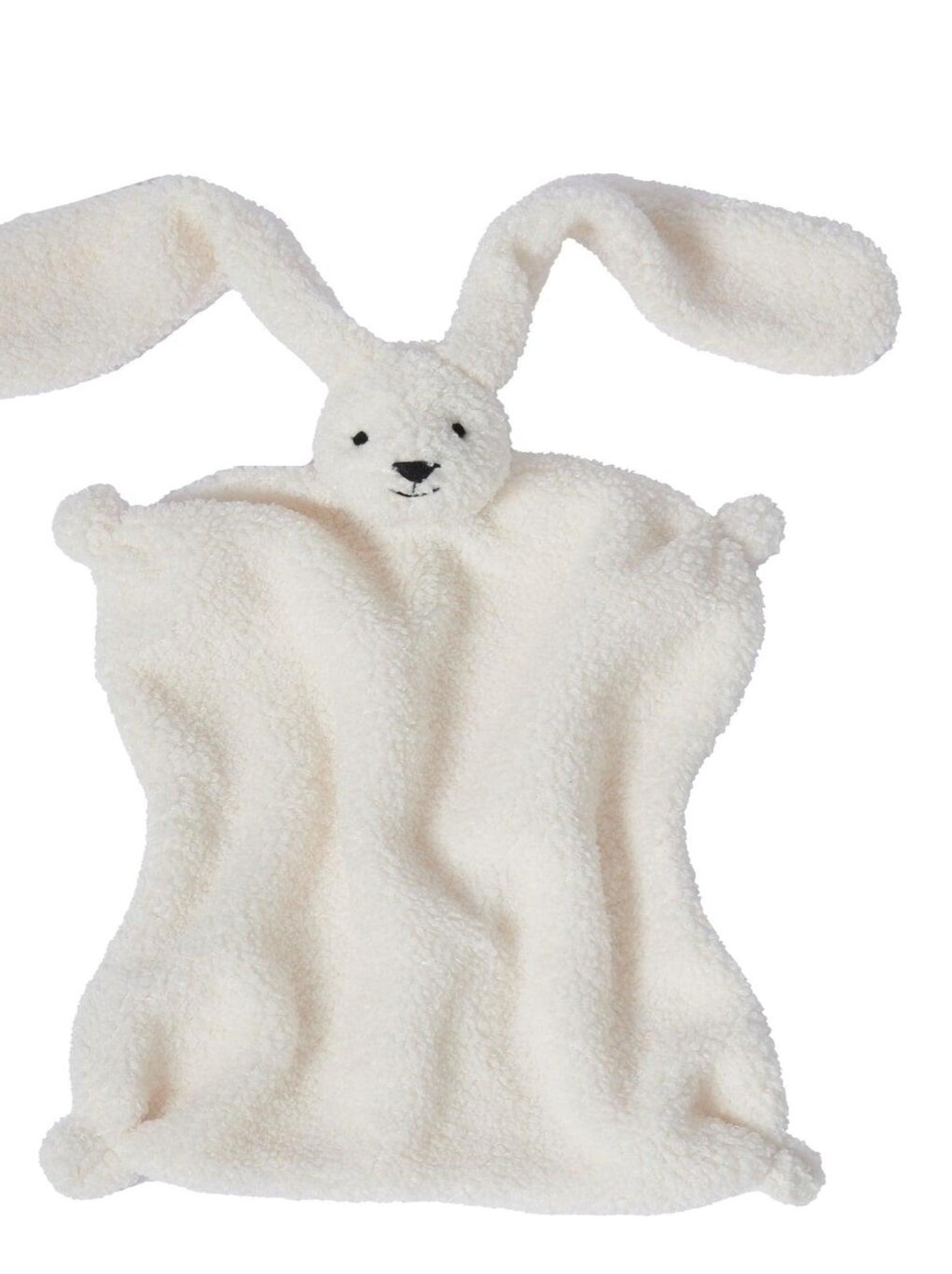 Doudou lapin Blanc Kiabi nu