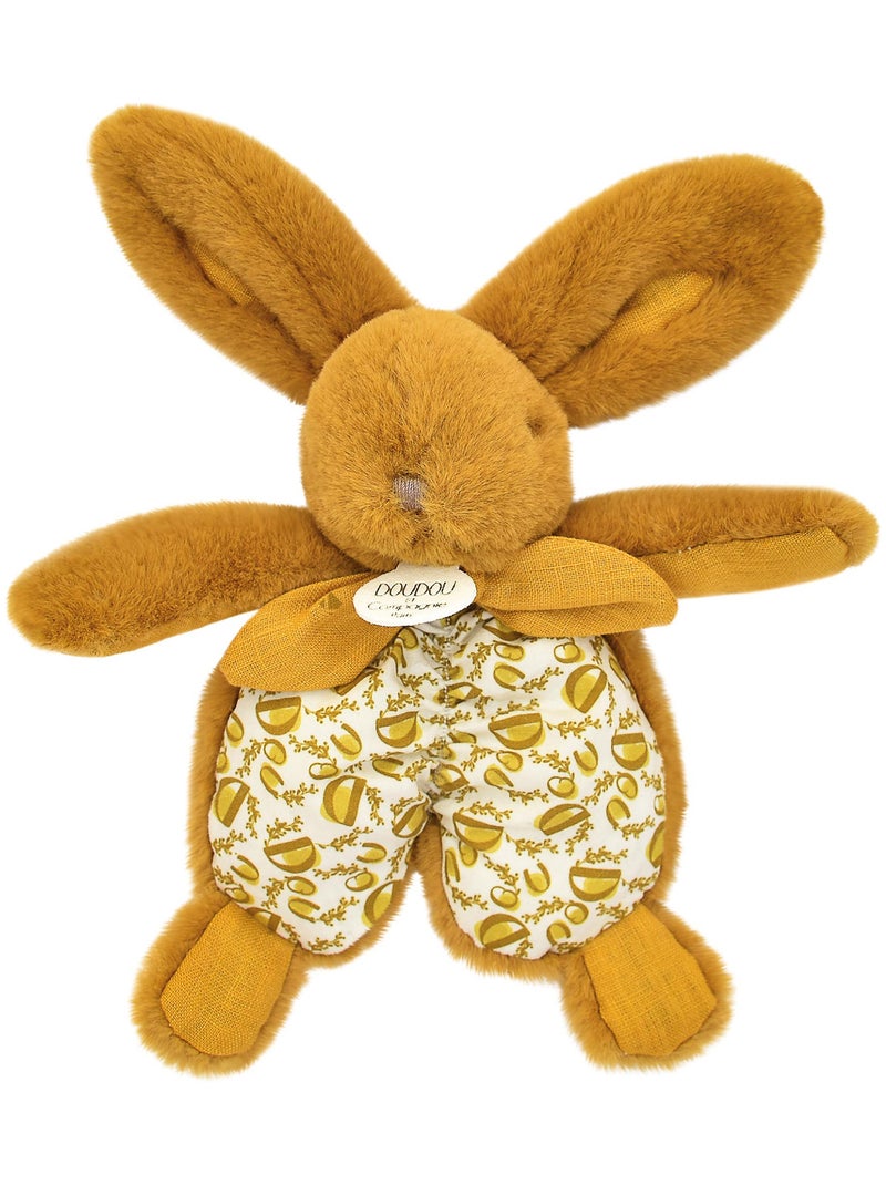 Doudou lapin collection LAPIN DOUDOU Jaune moutarde - Kiabi