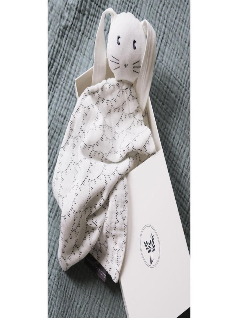 Doudou lapin Edgar - Bleu prestige - Rivoli N/A - Kiabi