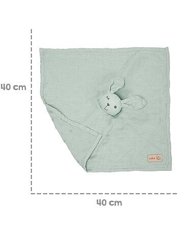 Doudou lapin en coton bio certifié Oeko-Tex 'Lil Planet' ROBA