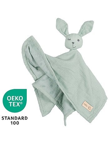 Doudou lapin en coton bio certifié Oeko-Tex 'Lil Planet' ROBA