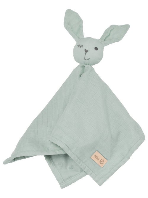 Doudou lapin en coton bio certifié Oeko-Tex 'Roba lil planet' - Kiabi