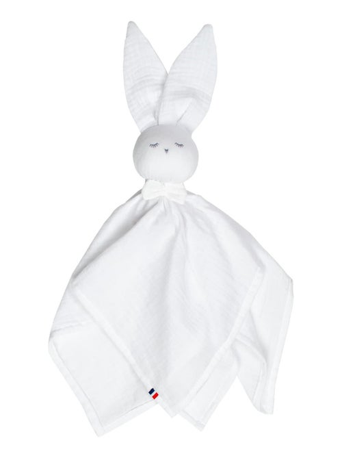 Doudou Lapin  en gaze de coton, Jeanne SEVIRA KIDS - Kiabi