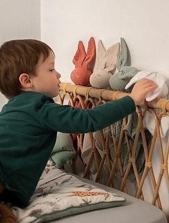 Doudou Lapin en gaze de coton, Jeanne SEVIRA KIDS