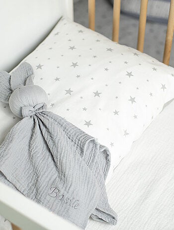 Doudou Lapin en gaze de coton, Jeanne SEVIRA KIDS
