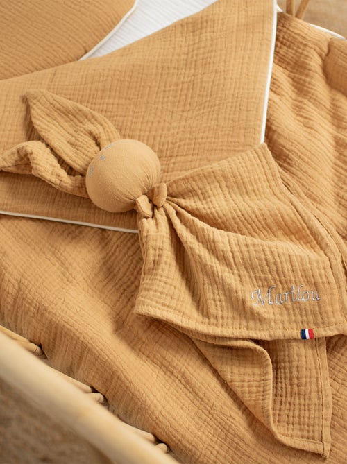 Doudou Lapin  en gaze de coton, Jeanne SEVIRA KIDS - Kiabi