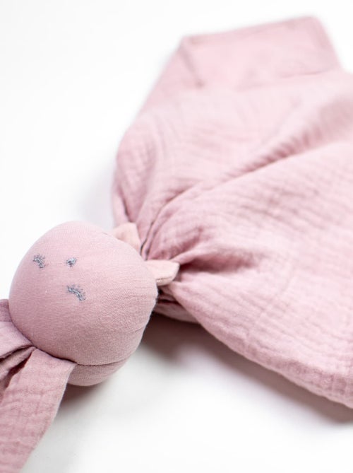 Doudou Lapin  en gaze de coton, Jeanne SEVIRA KIDS - Kiabi