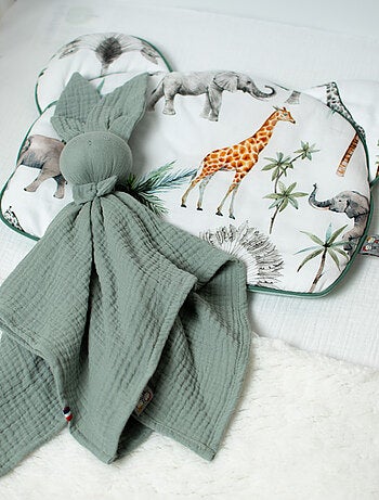 Doudou Lapin en gaze de coton, Jeanne SEVIRA KIDS