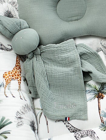 Doudou Lapin en gaze de coton, Jeanne SEVIRA KIDS