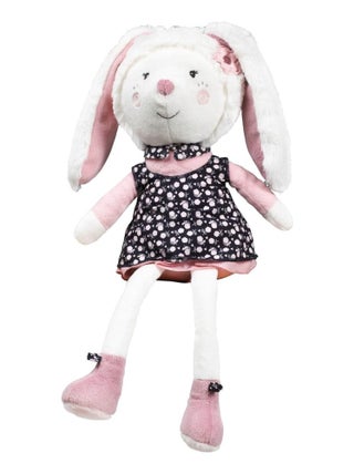 Doudou lapin grand modèle en velours -