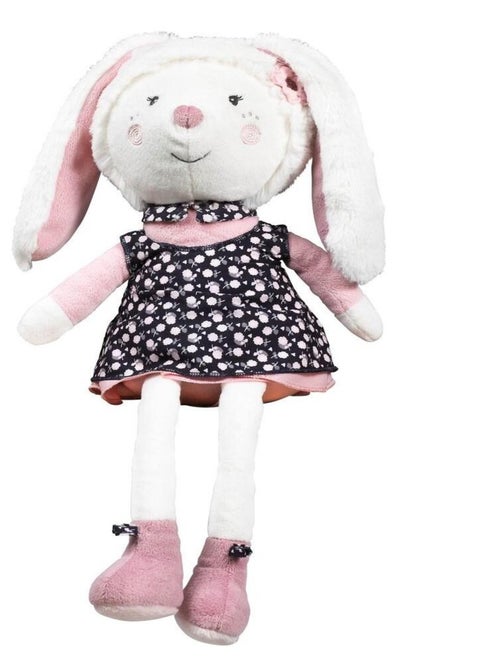 Doudou lapin grand modèle en velours - - Kiabi