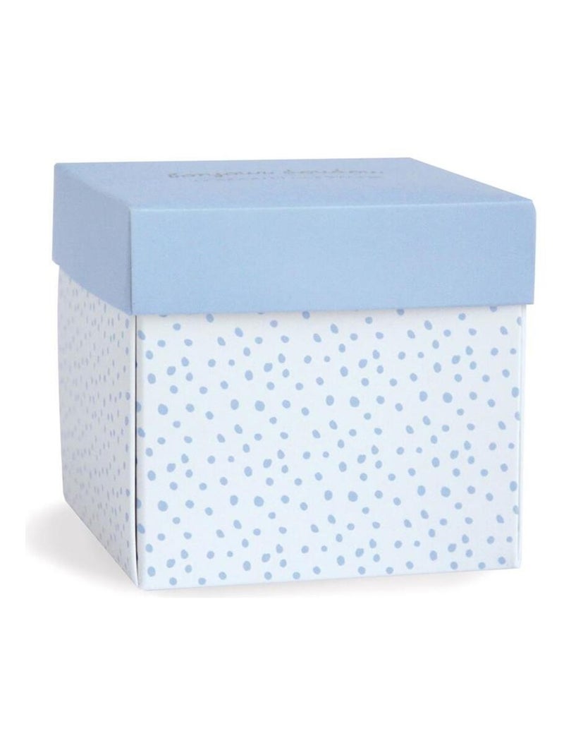 Doudou Lapin Mouchoir bleu boite Fleur Bleu - Kiabi