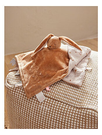 Doudou lapin réversible Moka Noukie's