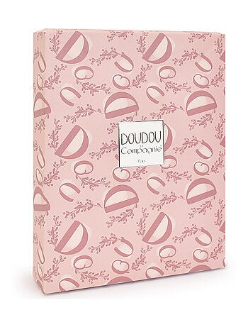 Doudou lapin rose 18 cm