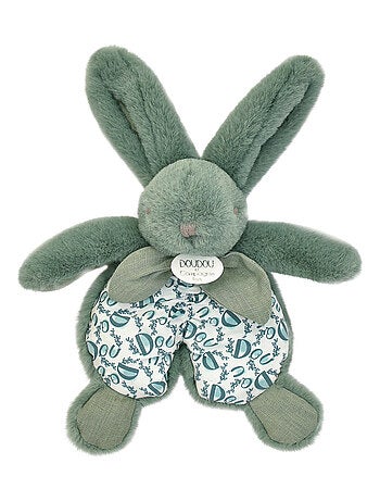 Doudou lapin vert sauge 18 cm
