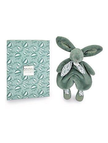 Doudou lapin vert sauge 29 cm